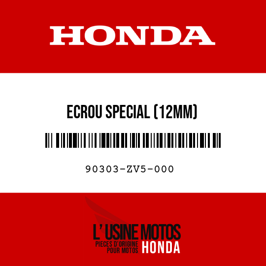 image de 90303-ZV5-000 ECROU SPECIAL (12MM)