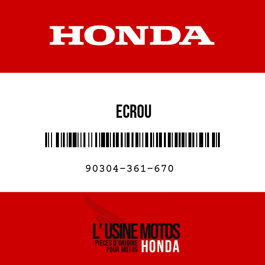 image de 90304-361-670 ECROU