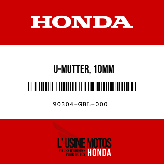 image de 90304-GBL-000 U-MUTTER, 10MM
