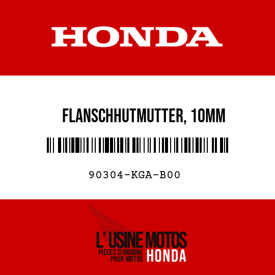 image de 90304-KGA-B00 FLANSCHHUTMUTTER, 10MM