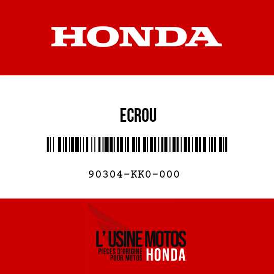image de 90304-KK0-000 ECROU