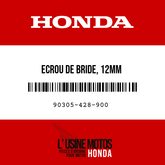 image de 90305-428-900 ECROU DE BRIDE, 12MM