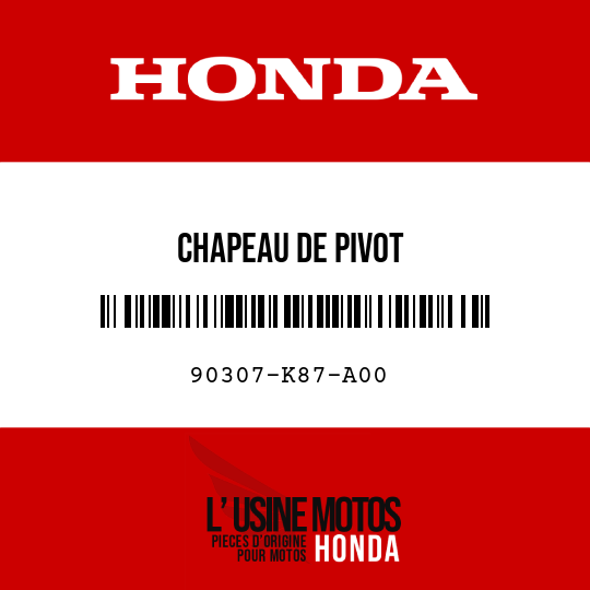image de 90307-K87-A00 CHAPEAU DE PIVOT