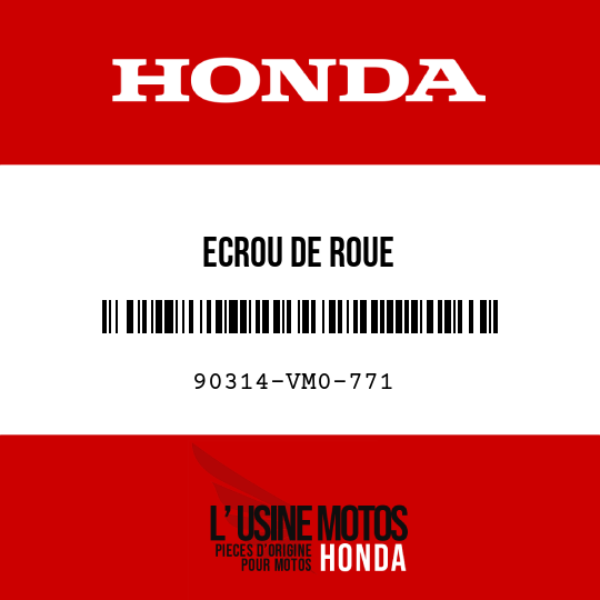 image de 90314-VM0-771 ECROU DE ROUE