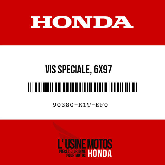 image de 90380-K1T-EF0 VIS SPECIALE, 6X97