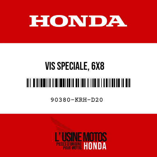 image de 90380-KRH-D20 VIS SPECIALE, 6X8