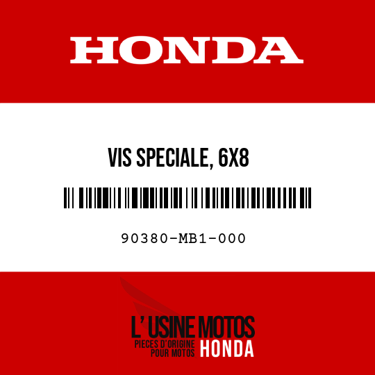 image de 90380-MB1-000 VIS SPECIALE, 6X8