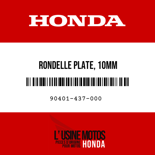 image de 90401-437-000 RONDELLE PLATE, 10MM