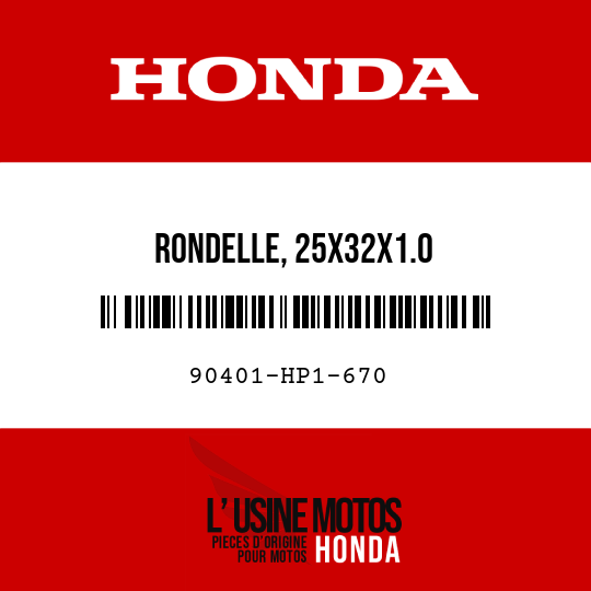 image de 90401-HP1-670 RONDELLE, 25X32X1.0