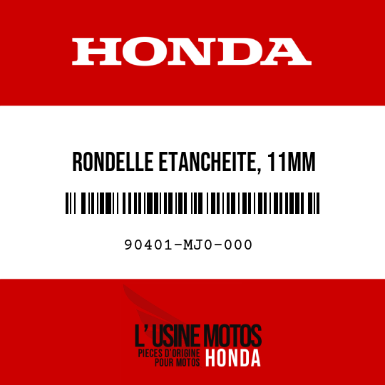 image de 90401-MJ0-000 RONDELLE ETANCHEITE, 11MM