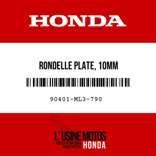 image de 90401-ML3-790 RONDELLE PLATE, 10MM