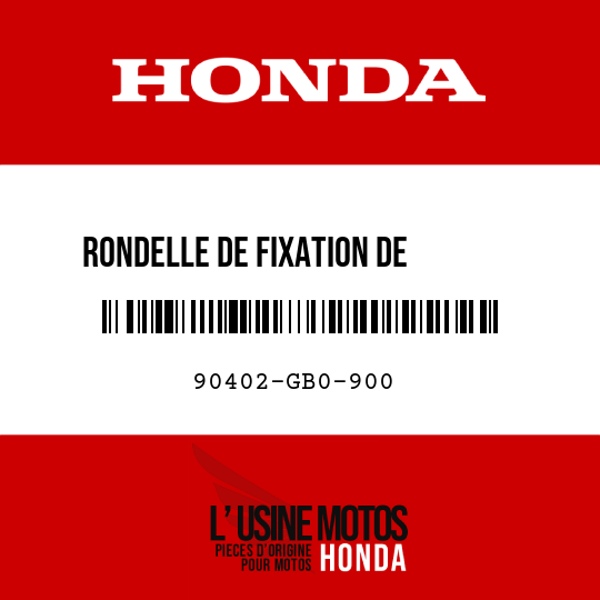image de 90402-GB0-900 RONDELLE DE FIXATION DE       SUPPORT DE NUMERO