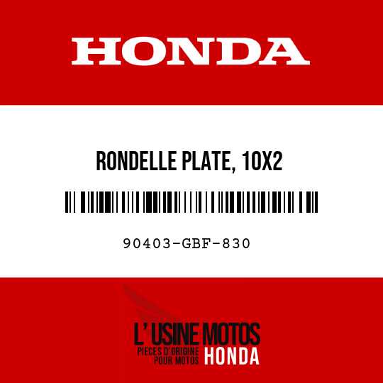 image de 90403-GBF-830 RONDELLE PLATE, 10X2