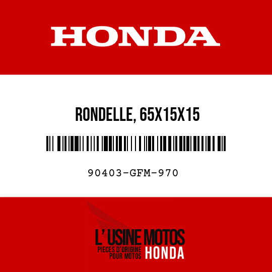 image de 90403-GFM-970 RONDELLE, 65X15X15