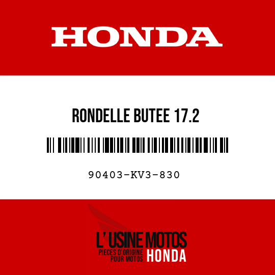 image de 90403-KV3-830 RONDELLE BUTEE 17.2