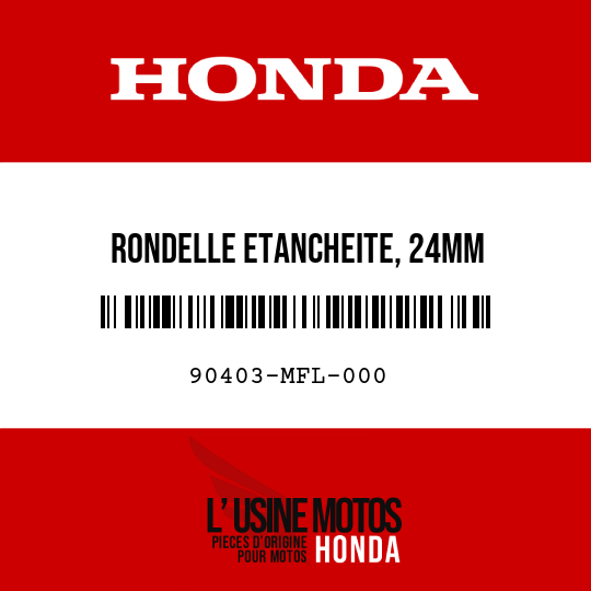 image de 90403-MFL-000 RONDELLE ETANCHEITE, 24MM