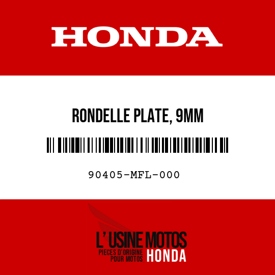 image de 90405-MFL-000 RONDELLE PLATE, 9MM