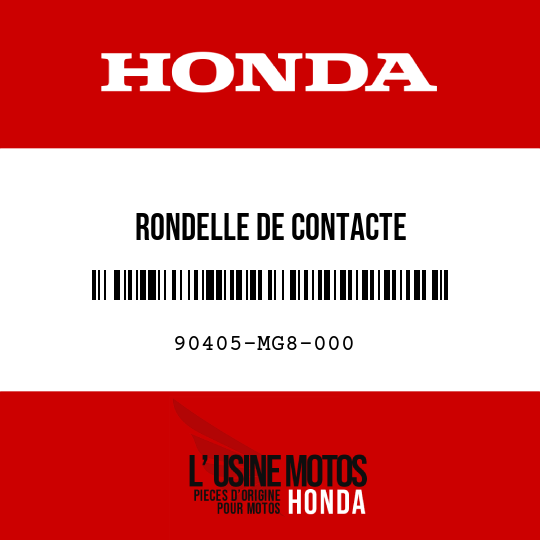 image de 90405-MG8-000 RONDELLE DE CONTACTE