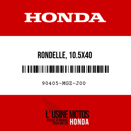 image de 90405-MGZ-J00 RONDELLE, 10.5X40