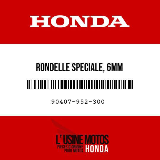 image de 90407-952-300 RONDELLE SPECIALE, 6MM