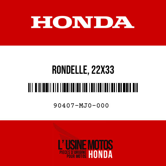 image de 90407-MJ0-000 RONDELLE, 22X33