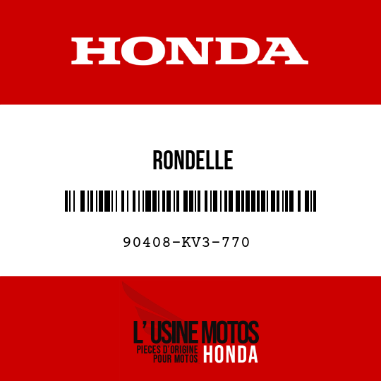 image de 90408-KV3-770 RONDELLE