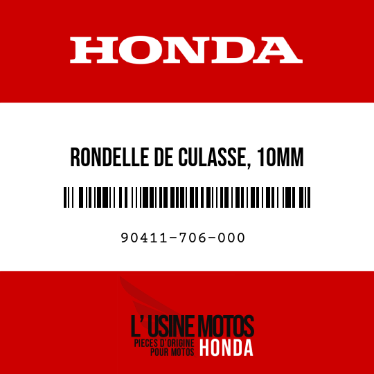 image de 90411-706-000 RONDELLE DE CULASSE, 10MM