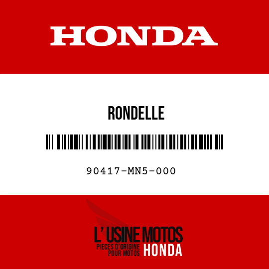 image de 90417-MN5-000 RONDELLE