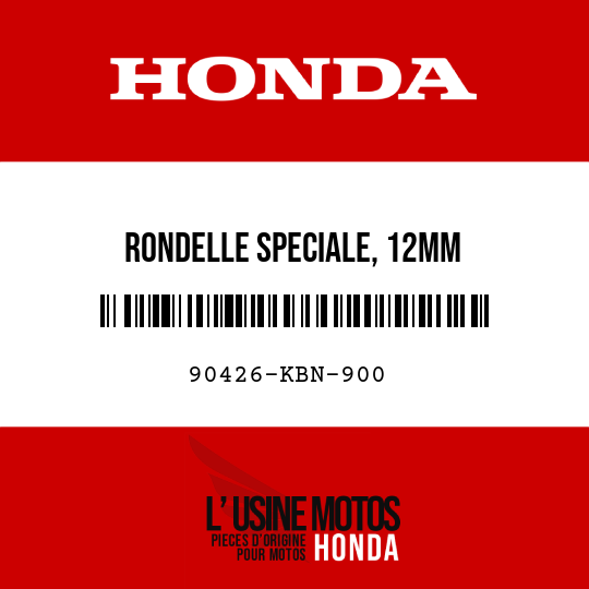 image de 90426-KBN-900 RONDELLE SPECIALE, 12MM