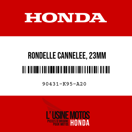 image de 90431-K95-A20 RONDELLE CANNELEE, 23MM