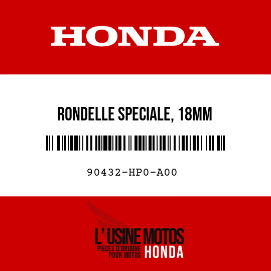 image de 90432-HP0-A00 RONDELLE SPECIALE, 18MM