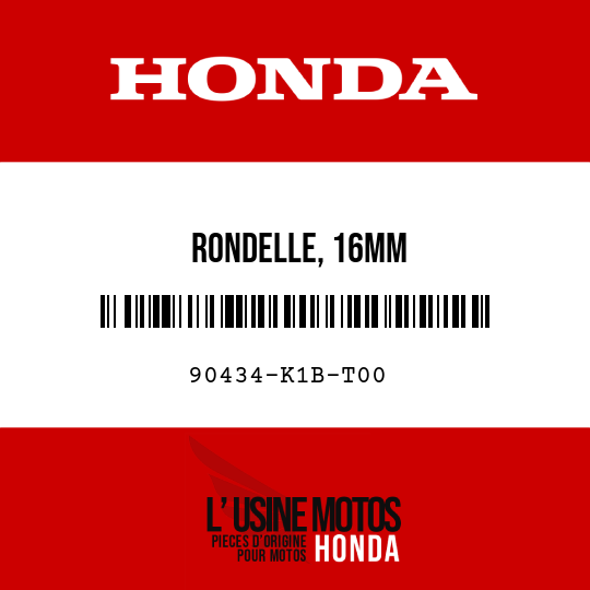 image de 90434-K1B-T00 RONDELLE, 16MM