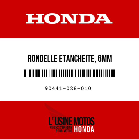 image de 90441-028-010 RONDELLE ETANCHEITE, 6MM