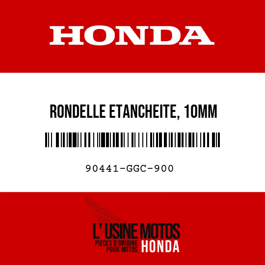 image de 90441-GGC-900 RONDELLE ETANCHEITE, 10MM