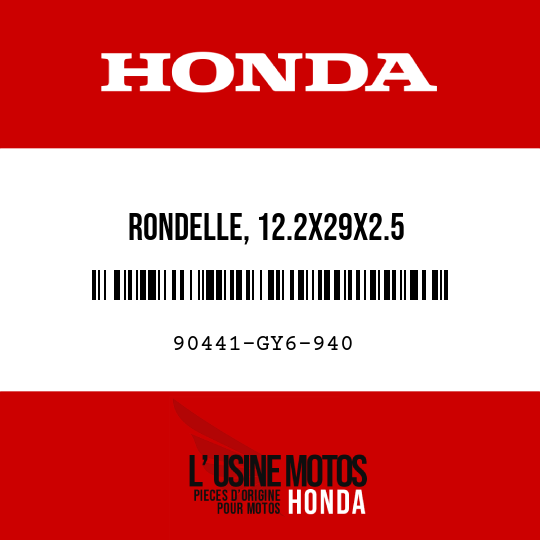 image de 90441-GY6-940 RONDELLE, 12.2X29X2.5