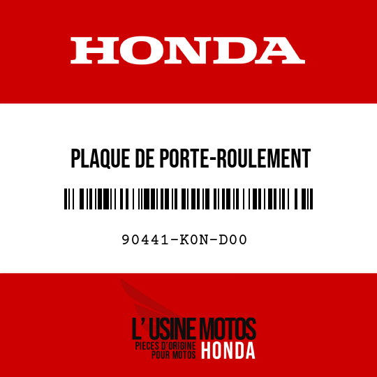 image de 90441-K0N-D00 PLAQUE DE PORTE-ROULEMENT