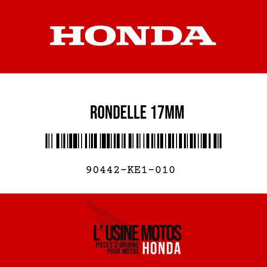 image de 90442-KE1-010 RONDELLE 17MM