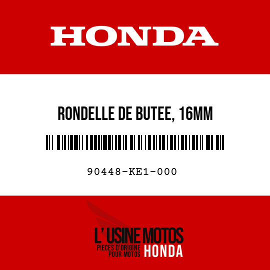 image de 90448-KE1-000 RONDELLE DE BUTEE, 16MM