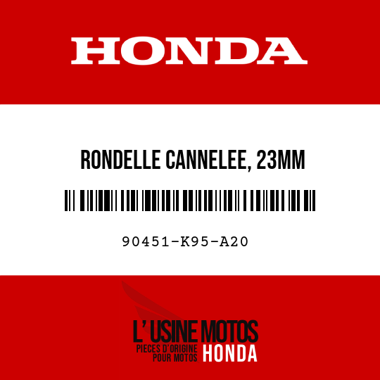 image de 90451-K95-A20 RONDELLE CANNELEE, 23MM