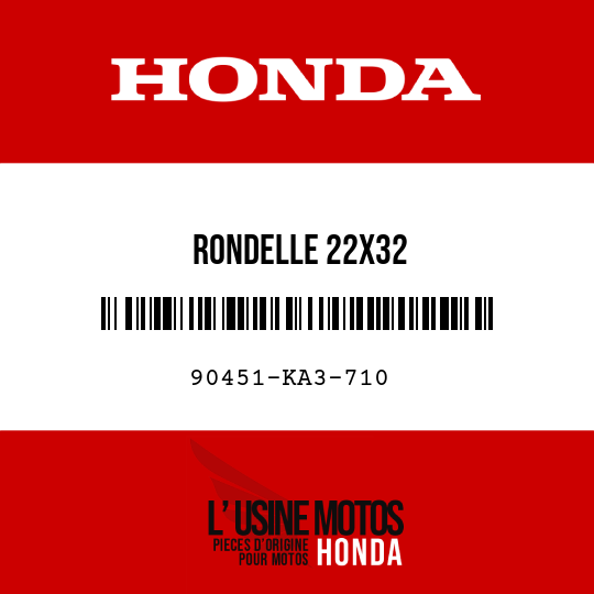 image de 90451-KA3-710 RONDELLE 22X32