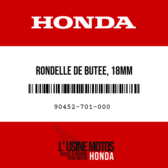image de 90452-701-000 RONDELLE DE BUTEE, 18MM