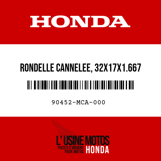 image de 90452-MCA-000 RONDELLE CANNELEE, 32X17X1.667
