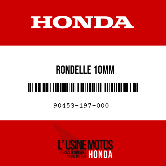 image de 90453-197-000 RONDELLE 10MM