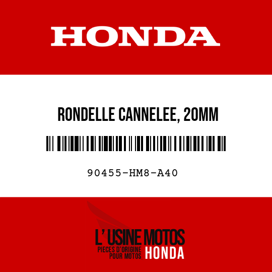 image de 90455-HM8-A40 RONDELLE CANNELEE, 20MM