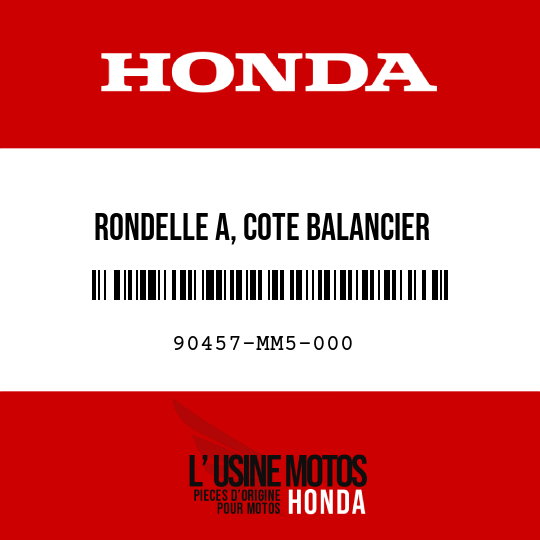 image de 90457-MM5-000 RONDELLE A, COTE BALANCIER