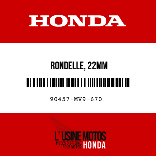 image de 90457-MV9-670 RONDELLE, 22MM