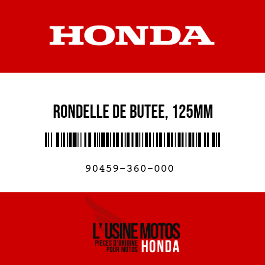 image de 90459-360-000 RONDELLE DE BUTEE, 125MM