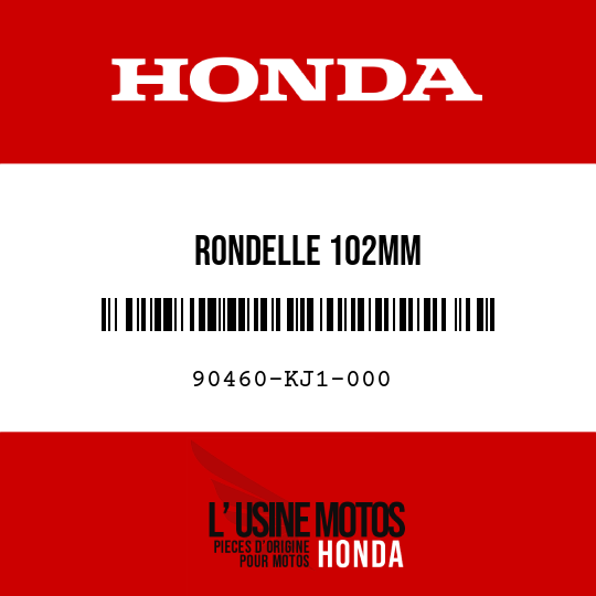 image de 90460-KJ1-000 RONDELLE 102MM