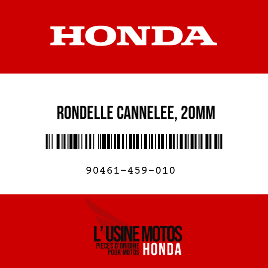 image de 90461-459-010 RONDELLE CANNELEE, 20MM