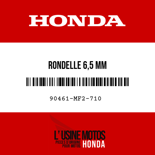 image de 90461-MF2-710 RONDELLE 6,5 MM